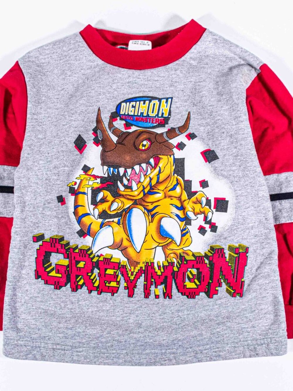 Vintage 1999 Digimon Greymon Sweatshirt Youth Small Y2K Anime Crewneck